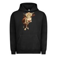 Pigment Black Hereford Heifer Urban Hoodie - LillyAllenDesigns