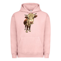 Pigment Salmon Hereford Heifer Urban Hoodie - LillyAllenDesigns