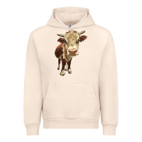 Sandshell Hereford Heifer Urban Hoodie - LillyAllenDesigns