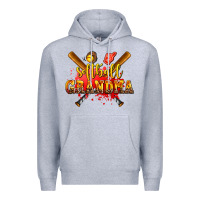 Heather Grey softball grandma Premium Hoodie - AdoDesignShop