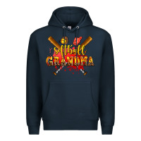 Navy softball grandma Premium Hoodie - AdoDesignShop