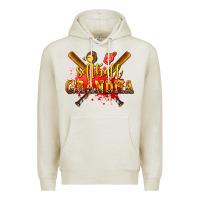 Oatmeal Heather softball grandma Premium Hoodie - AdoDesignShop