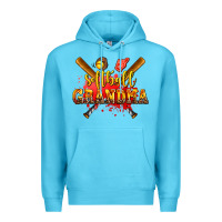Ocean Blue softball grandma Premium Hoodie - AdoDesignShop