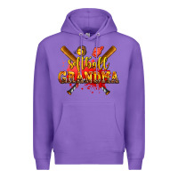 Purple softball grandma Premium Hoodie - AdoDesignShop