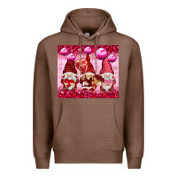 Chestnut valentines gnomies with leopard Premium Hoodie - NancyCooperArtShop