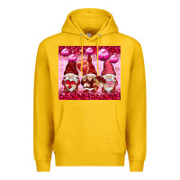 Lemon valentines gnomies with leopard Premium Hoodie - NancyCooperArtShop