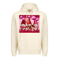 Sandshell valentines gnomies with leopard Premium Hoodie - NancyCooperArtShop