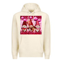 Tofu valentines gnomies with leopard Premium Hoodie - NancyCooperArtShop
