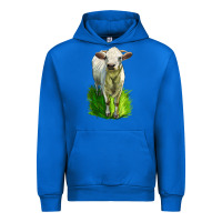 Cobalt Charolais Heifer Urban Hoodie - LillyAllenDesigns