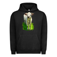 Pigment Black Charolais Heifer Urban Hoodie - LillyAllenDesigns