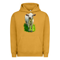 Pigment Peanut Butter Charolais Heifer Urban Hoodie - LillyAllenDesigns