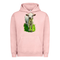 Pigment Salmon Charolais Heifer Urban Hoodie - LillyAllenDesigns