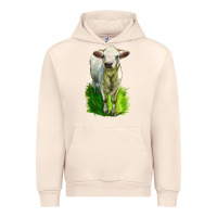 Sandshell Charolais Heifer Urban Hoodie - LillyAllenDesigns