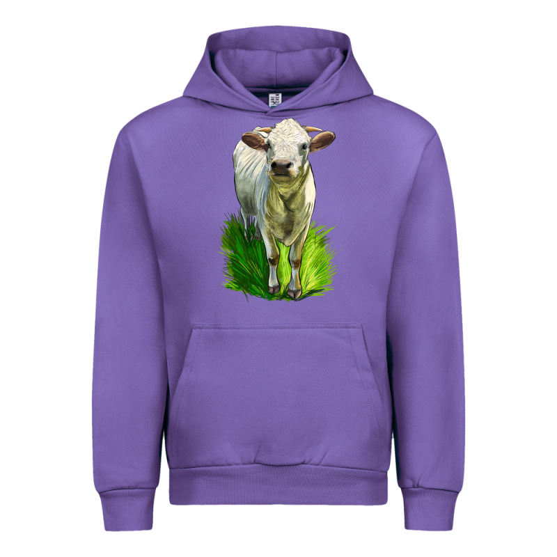 Charolais Heifer Urban Hoodie by LillyAllenDesigns | Teevron