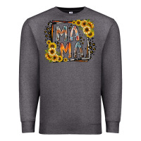 Charcoal Heather mama western Premium Sweatshirt - RacoonDesign
