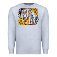 Heather Grey mama western Premium Sweatshirt - RacoonDesign