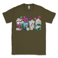 Army Green blessed coffee cups Classic Tee - texasbilliewilder