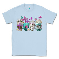 Dusty Blue blessed coffee cups Classic Tee - texasbilliewilder