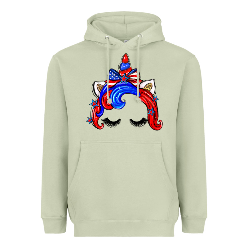 4th Of July Unicorn Heavyweight Hoodie by Zillion Design Studio | Teevron