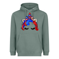 Sage 4th of july unicorn Heavyweight Hoodie - Zillion Design Studio