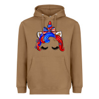 Toasted Coconut 4th of july unicorn Heavyweight Hoodie - Zillion Design Studio