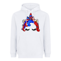 White 4th of july unicorn Heavyweight Hoodie - Zillion Design Studio