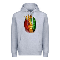 Heather Grey Juneteenth Lion King Premium Hoodie - LillyAllenDesigns