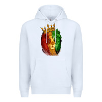 White Juneteenth Lion King Premium Hoodie - LillyAllenDesigns
