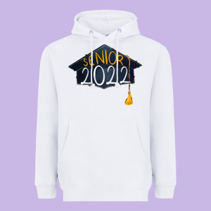 Senior 2022 Graduation Cap Heavyweight Hoodie Designed By Ranaportraitstore