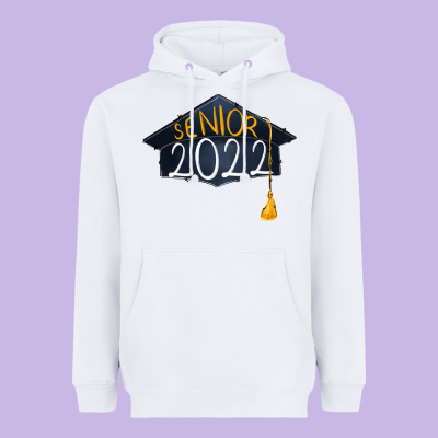 Senior 2022 Graduation Cap Heavyweight Hoodie Designed By Ranaportraitstore