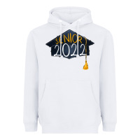 White senior 2022 graduation cap Heavyweight Hoodie - RanaPortraitStore