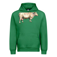 Emerald charolais cattle Urban Hoodie - LillyAllenDesigns