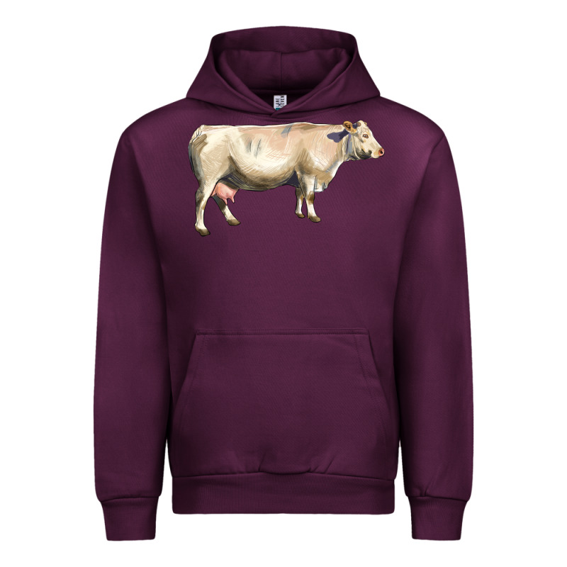 Charolais Cattle Urban Hoodie by LillyAllenDesigns | Teevron