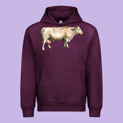 Charolais Cattle Urban Hoodie Designed By Lillyallendesigns