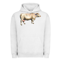 Pigment Lunar Rock charolais cattle Urban Hoodie - LillyAllenDesigns