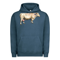 Pigment Midnight Navy charolais cattle Urban Hoodie - LillyAllenDesigns