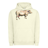 Pigment Pistachio charolais cattle Urban Hoodie - LillyAllenDesigns