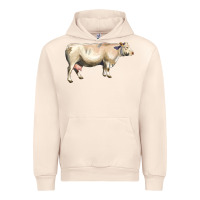 Sandshell charolais cattle Urban Hoodie - LillyAllenDesigns