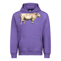 Tulip charolais cattle Urban Hoodie - LillyAllenDesigns
