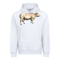 White charolais cattle Urban Hoodie - LillyAllenDesigns