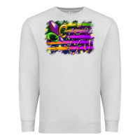 Dove Grey mardi gras flag Premium Sweatshirt - RacoonDesign