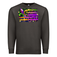 Smoke mardi gras flag Premium Sweatshirt - RacoonDesign