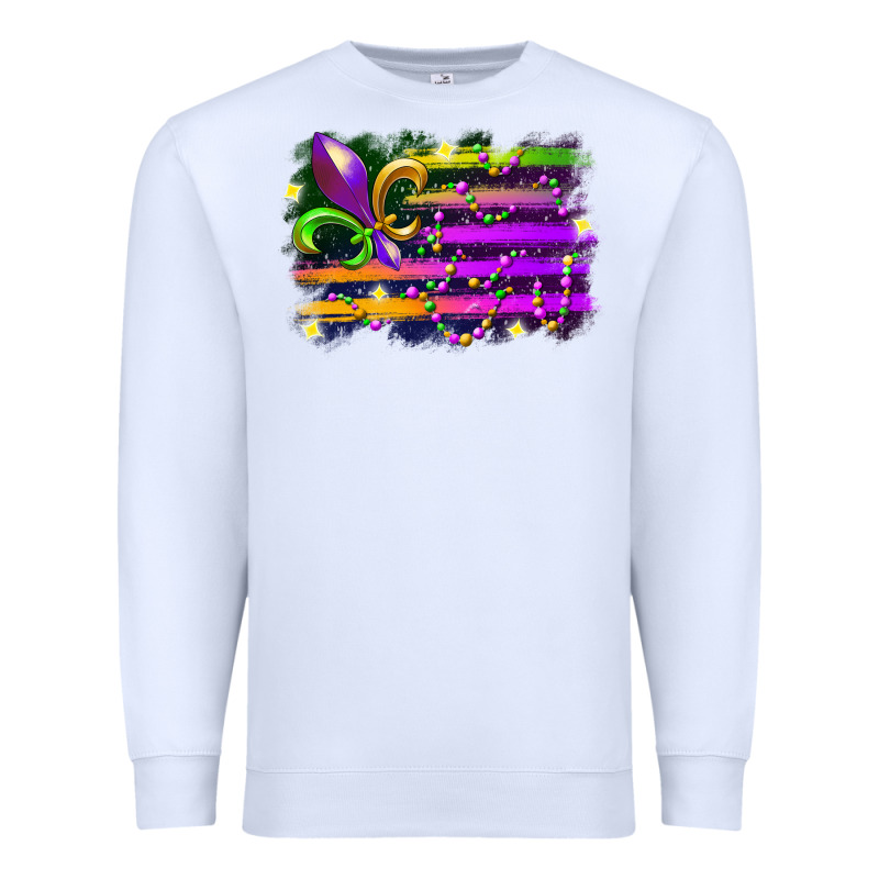 Mardi Gras Flag Premium Sweatshirt by RacoonDesign | Teevron