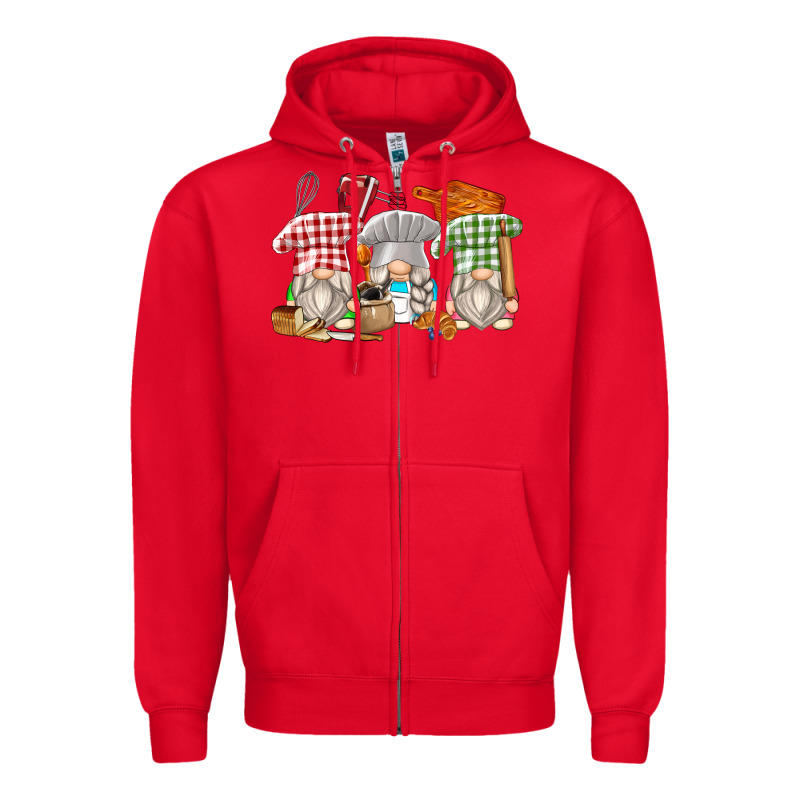 Bakery Gnomes Zipper Hoodie by Zillion Design Studio | Teevron