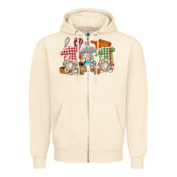Sandshell bakery gnomes Zipper Hoodie - Zillion Design Studio