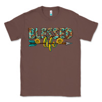 Chestnut blessed life western Classic Tee - texasbilliewilder