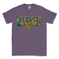 Lavender blessed life western Classic Tee - texasbilliewilder
