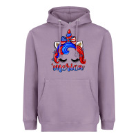 Lavender 4th of july 'merica unicorn Heavyweight Hoodie - Zillion Design Studio