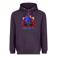 Plum 4th of july 'merica unicorn Heavyweight Hoodie - Zillion Design Studio