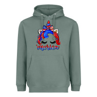 Sage 4th of july 'merica unicorn Heavyweight Hoodie - Zillion Design Studio